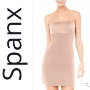 Spanx Slimmer and Shine Strapless Slip-Large